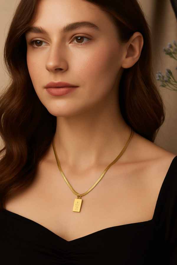 Gold Bar – Necklace - Image 3