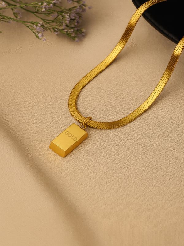Gold Bar – Necklace - Image 2